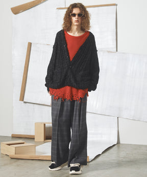[26AW PRE-ORDER] Butcher fabric prime wide one tuck slacks