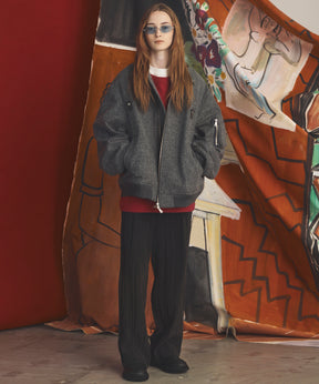 [26AW PRE-ORDER] [Italian dead stock fabric] Prime over regular collar shirt coat
