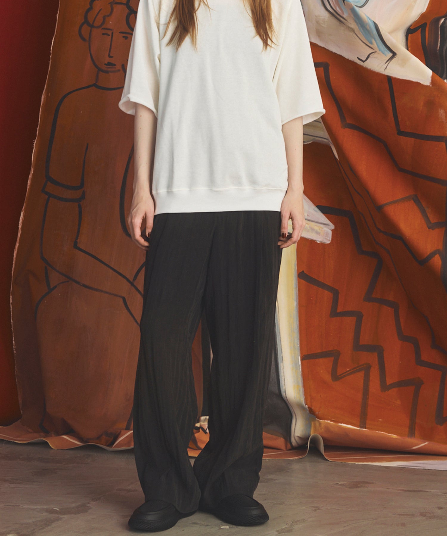 [26AW PRE-ORDER] Banana Curve Silhouette Prime-Wide Cargo Trousers
