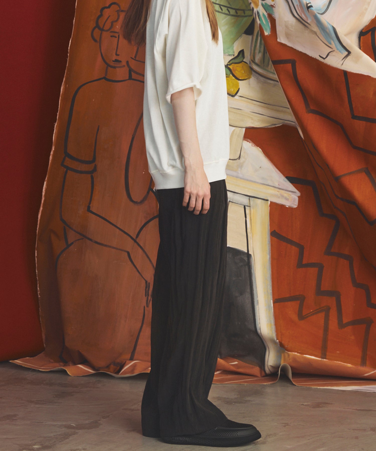 [26AW PRE-ORDER] Banana Curve Silhouette Prime-Wide Cargo Trousers