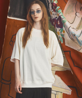 【26SS PRE-ORDER】Birdseye Jersey Mesh Prime-Over Henry Neck Short-sleeved T-shirt