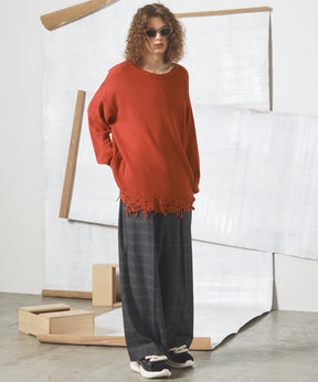【26AW PRE-ORDER】Destructive Damage Prime-Over Long Sleeve Waffle T-Shirt