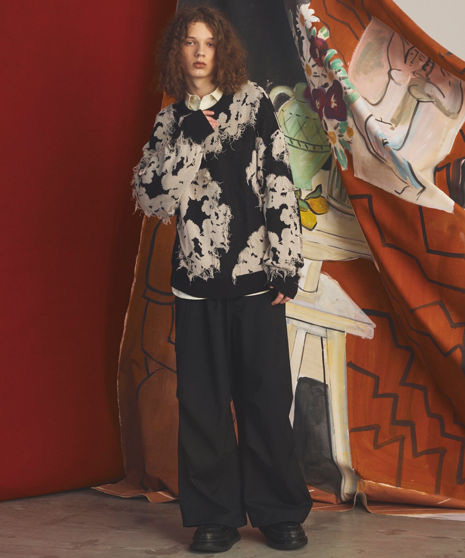 4 Colors Chambray Washable Wool Prime-Wide Snow Pants