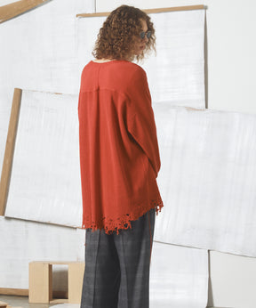 【26AW PRE-ORDER】Destructive Damage Prime-Over Long Sleeve Waffle T-Shirt