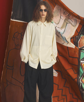 【26AW PRE-ORDER】Raglan Yoke Switching Prime-Over Long Sleeve Shirt