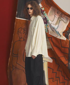 【26AW PRE-ORDER】Raglan Yoke Switching Prime-Over Long Sleeve Shirt