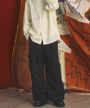 4 Colors Chambray Washable Wool Prime-Wide Snow Pants