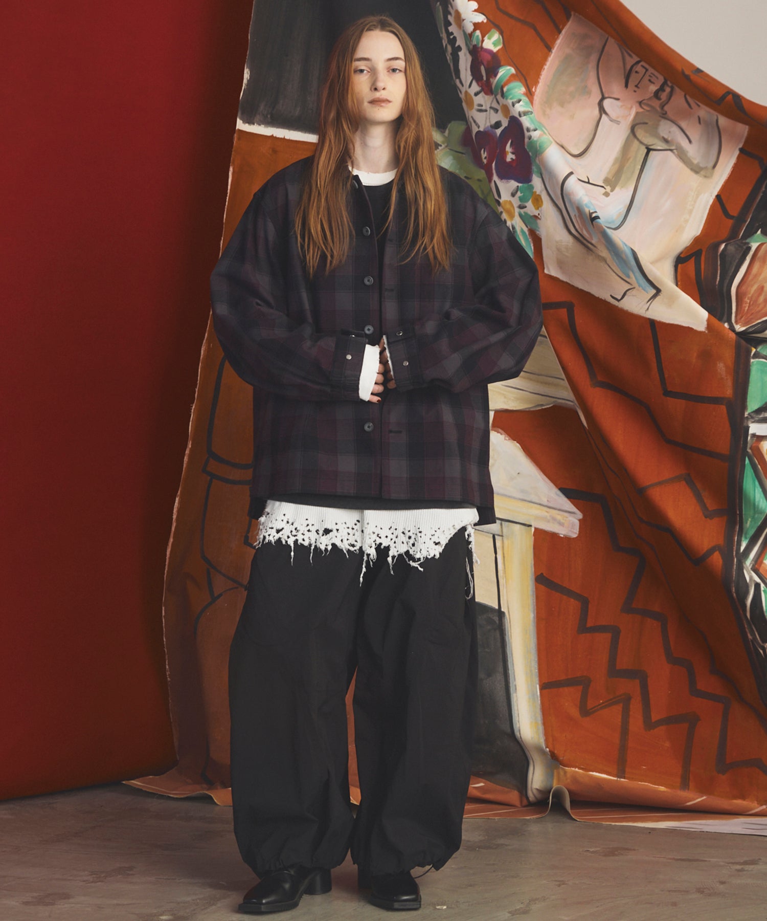 【26AW PRE-ORDER】Double-Layer One-Tuck Three-dimensional Cut Prime-Wide Pants