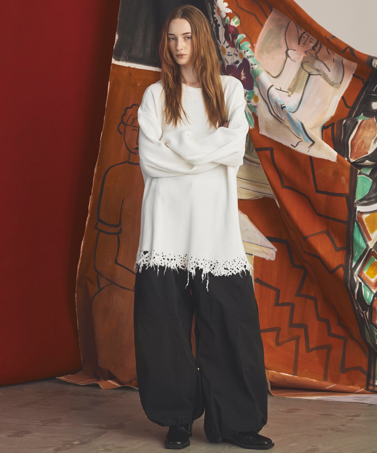 【26AW PRE-ORDER】Double-Layer One-Tuck Three-dimensional Cut Prime-Wide Pants