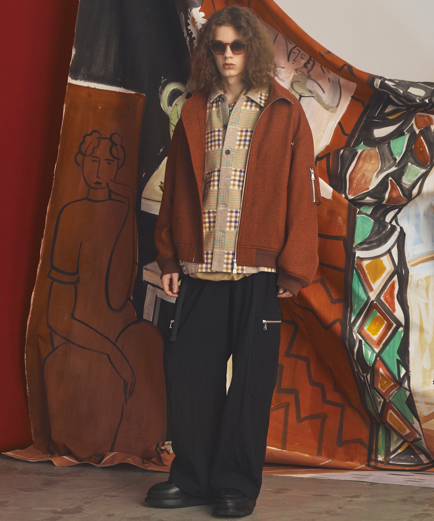 [26AW PRE-ORDER] Banana Curve Silhouette Prime-Wide Cargo Trousers