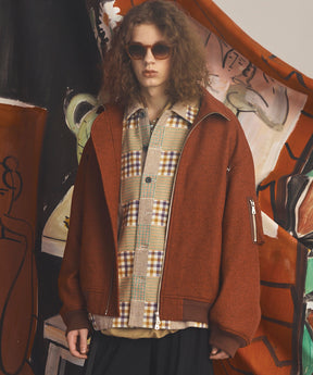 [26AW PRE-ORDER] [Italian dead stock fabric] Prime over regular collar shirt coat