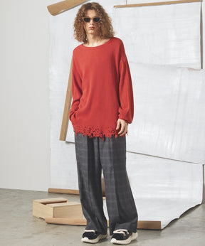 [26AW PRE-ORDER] Butcher fabric prime wide one tuck slacks