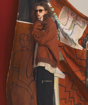[26AW PRE-ORDER] [Italian dead stock fabric] Prime over regular collar shirt coat