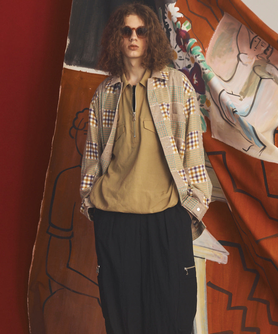 [26AW PRE-ORDER] [Italian dead stock fabric] Prime over regular collar shirt coat