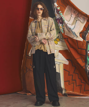 [26AW PRE-ORDER] Banana Curve Silhouette Prime-Wide Cargo Trousers