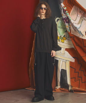 [26AW PRE-ORDER] Banana Curve Silhouette Prime-Wide Cargo Trousers