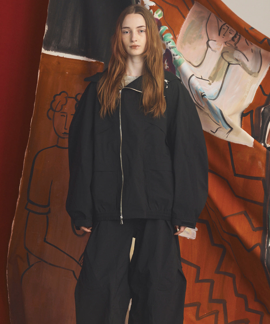 【26AW PRE-ORDER】Three-Layer Asymmetrical Front Zip Prime-Over Mountain Parka