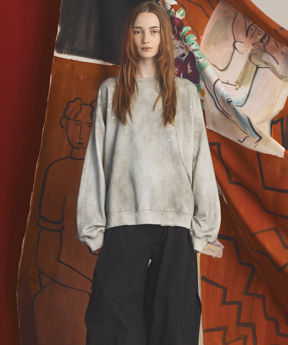 【26AW PRE-ORDER】Destroy Damage Prime-Over Crewneck sweatshirt