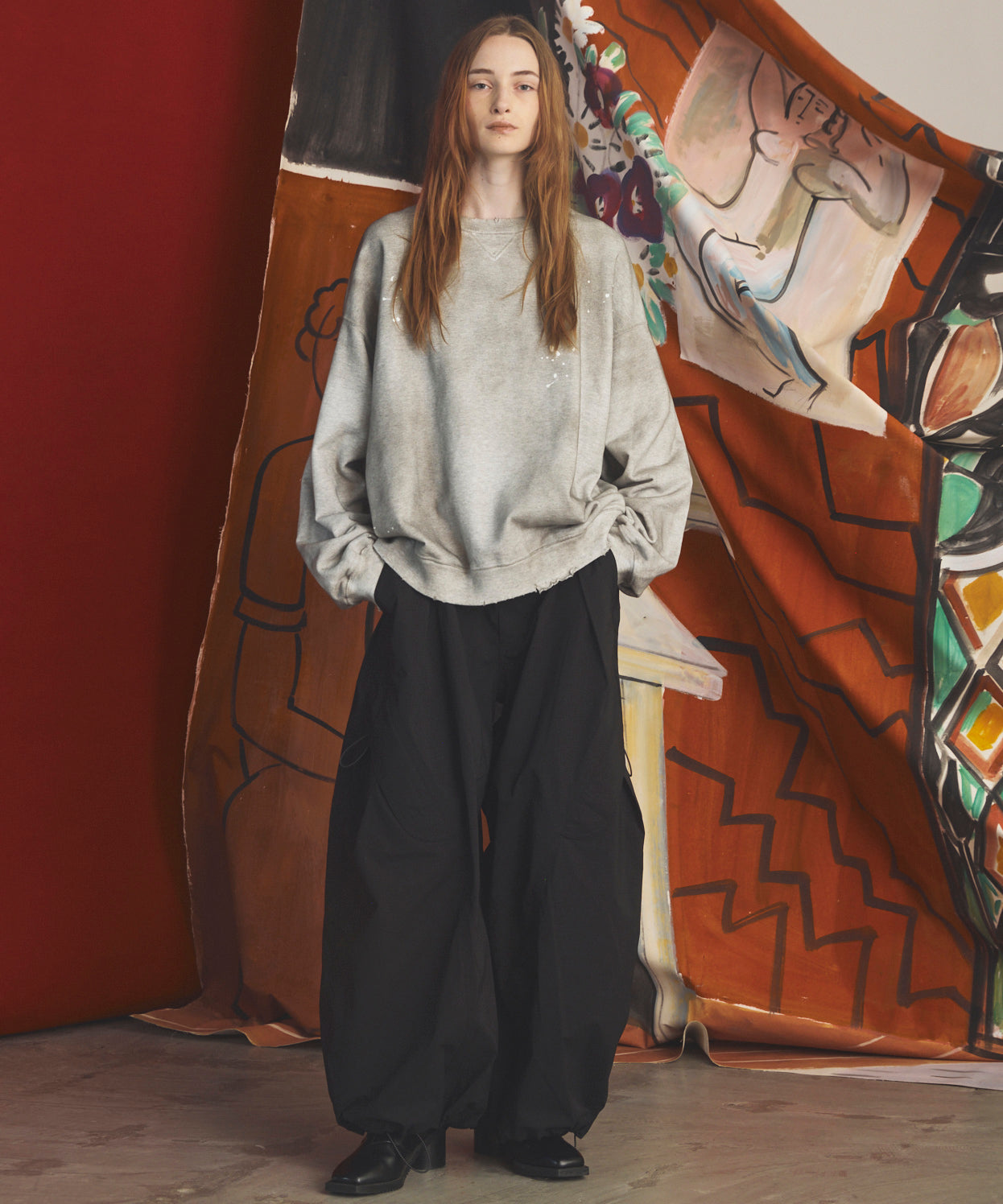 【26AW PRE-ORDER】Destroy Damage Prime-Over Crewneck sweatshirt