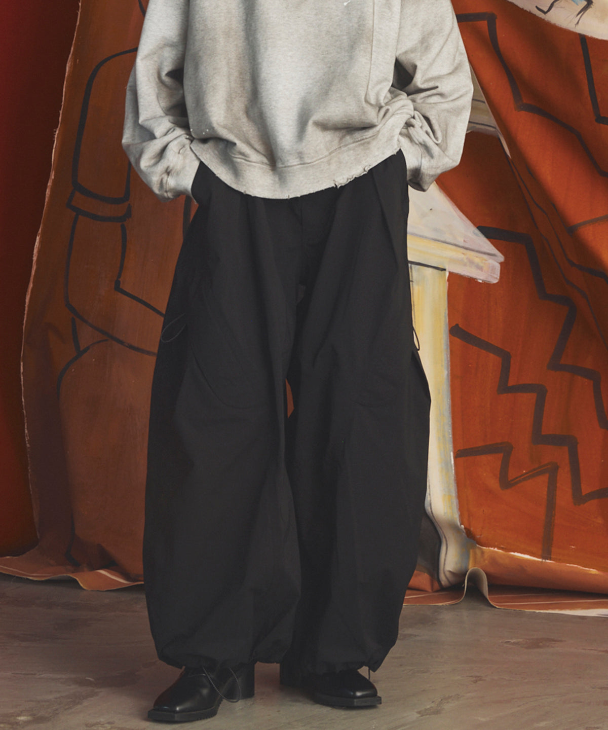 【26AW PRE-ORDER】2レイヤーワンタック3Dカットプライムワイドパンツ