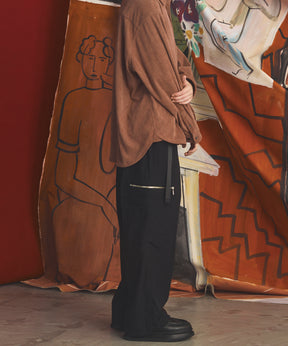[26AW PRE-ORDER] Banana Curve Silhouette Prime-Wide Cargo Trousers