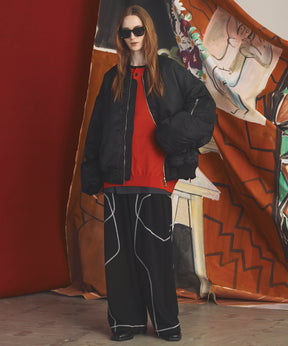 Banana Curve Silhouette Prime-Wide Cargo Trousers
