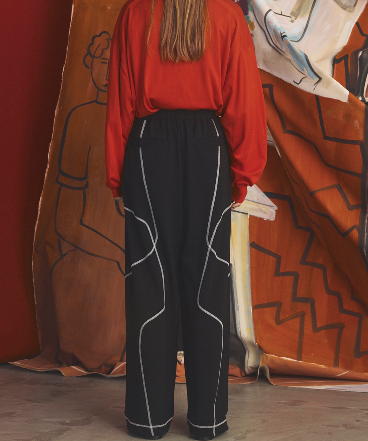 Banana Curve Silhouette Prime-Wide Cargo Trousers