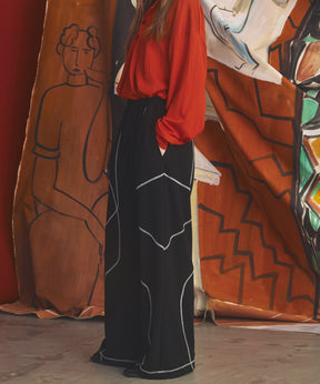 Banana Curve Silhouette Prime-Wide Cargo Trousers