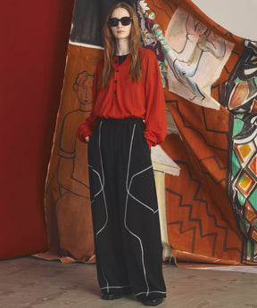Banana Curve Silhouette Prime-Wide Cargo Trousers