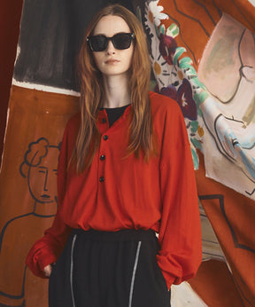 Airy Striped Gabardine Prime-Over Short-sleeved Shirt