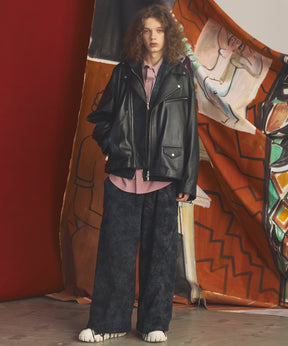 【26AW PRE-ORDER】Distressed Effect  Prime-Wide Sweatpants