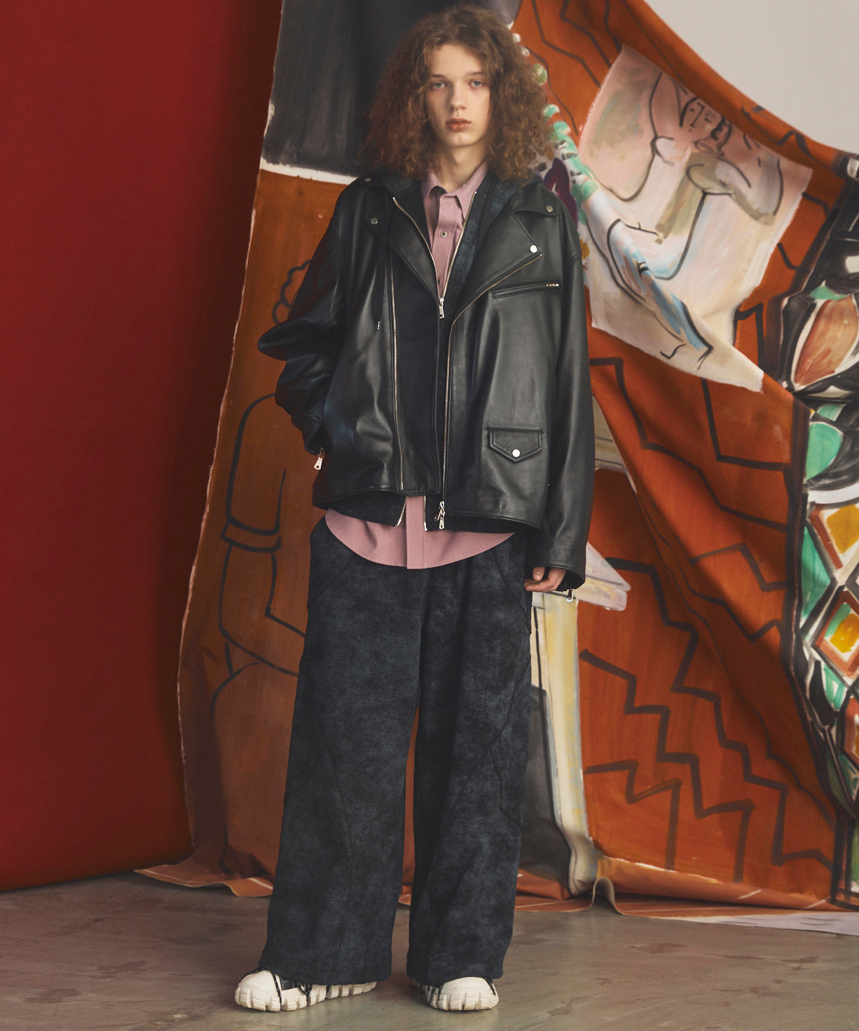 【26AW PRE-ORDER】Sheep Leather Prime-Over Double Rider Jacket