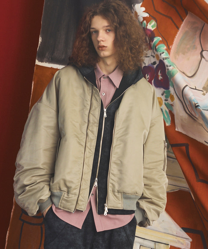 【26AW PRE-ORDER】Prime-Over Nylon MA-1 Bomber Jacket