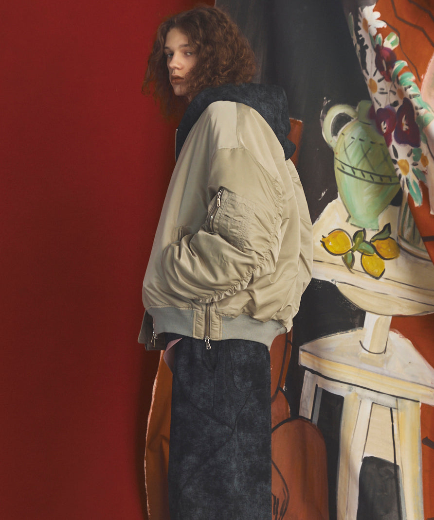 【26AW PRE-ORDER】Prime-Over Nylon MA-1 Bomber Jacket