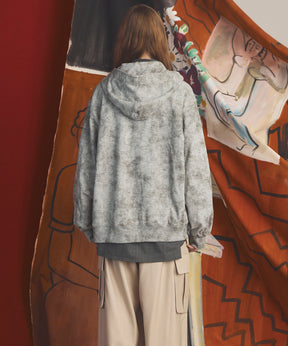 【26AW PRE-ORDER】Distressed Effect Prime-Over ZIP Hoodie