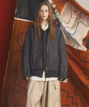 【26AW PRE-ORDER】4 Colors Chambray Washable Wool Prime-Over Blouson