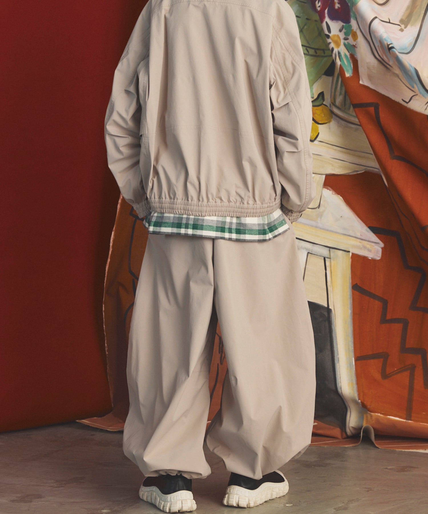 【26AW PRE-ORDER】Double-Layer One-Tuck Three-dimensional Cut Prime-Wide Pants