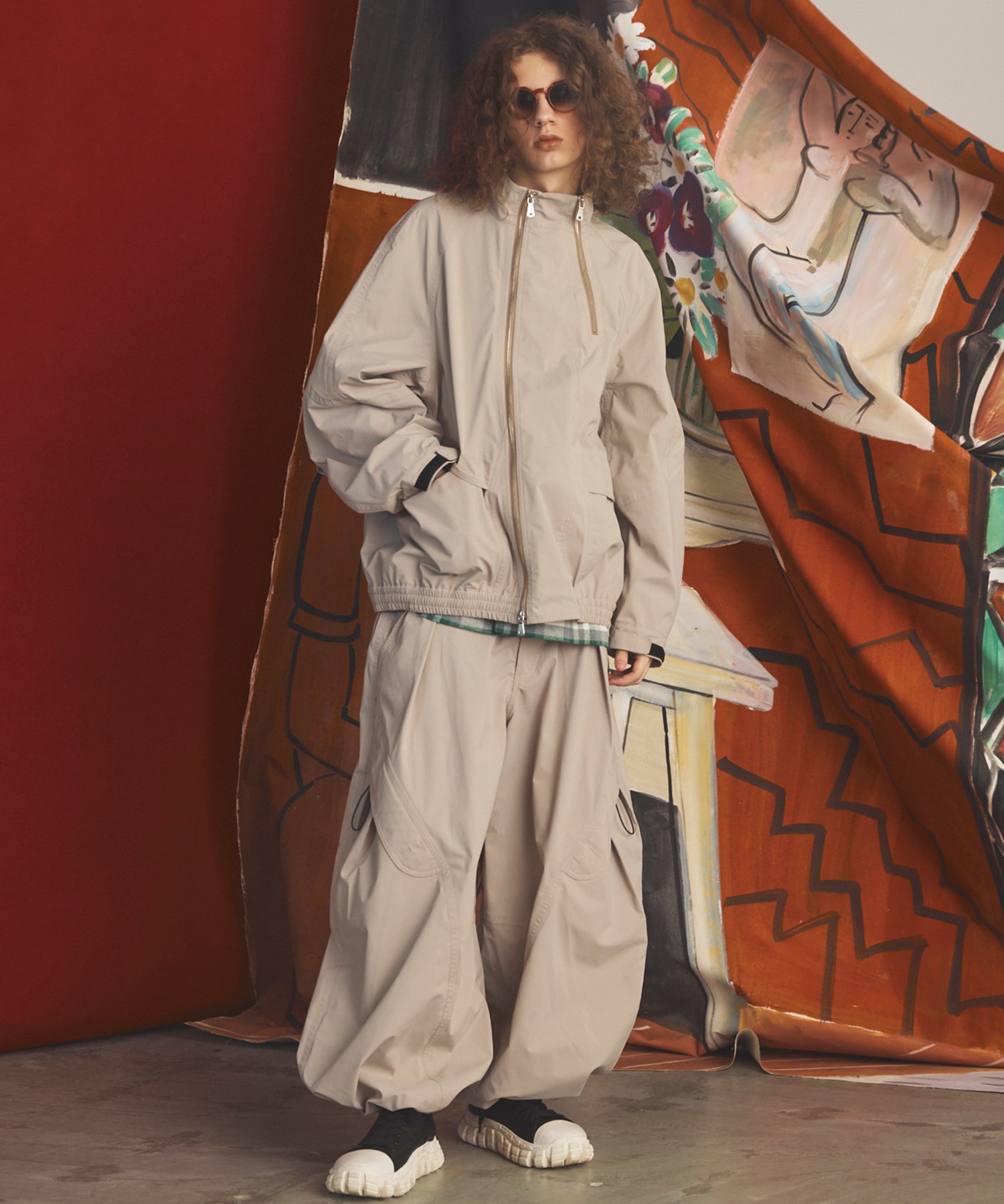 【26AW PRE-ORDER】Double-Layer One-Tuck Three-dimensional Cut Prime-Wide Pants