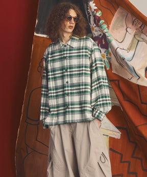 [26AW PRE-ORDER] [Italian dead stock fabric] Prime over regular collar shirt coat