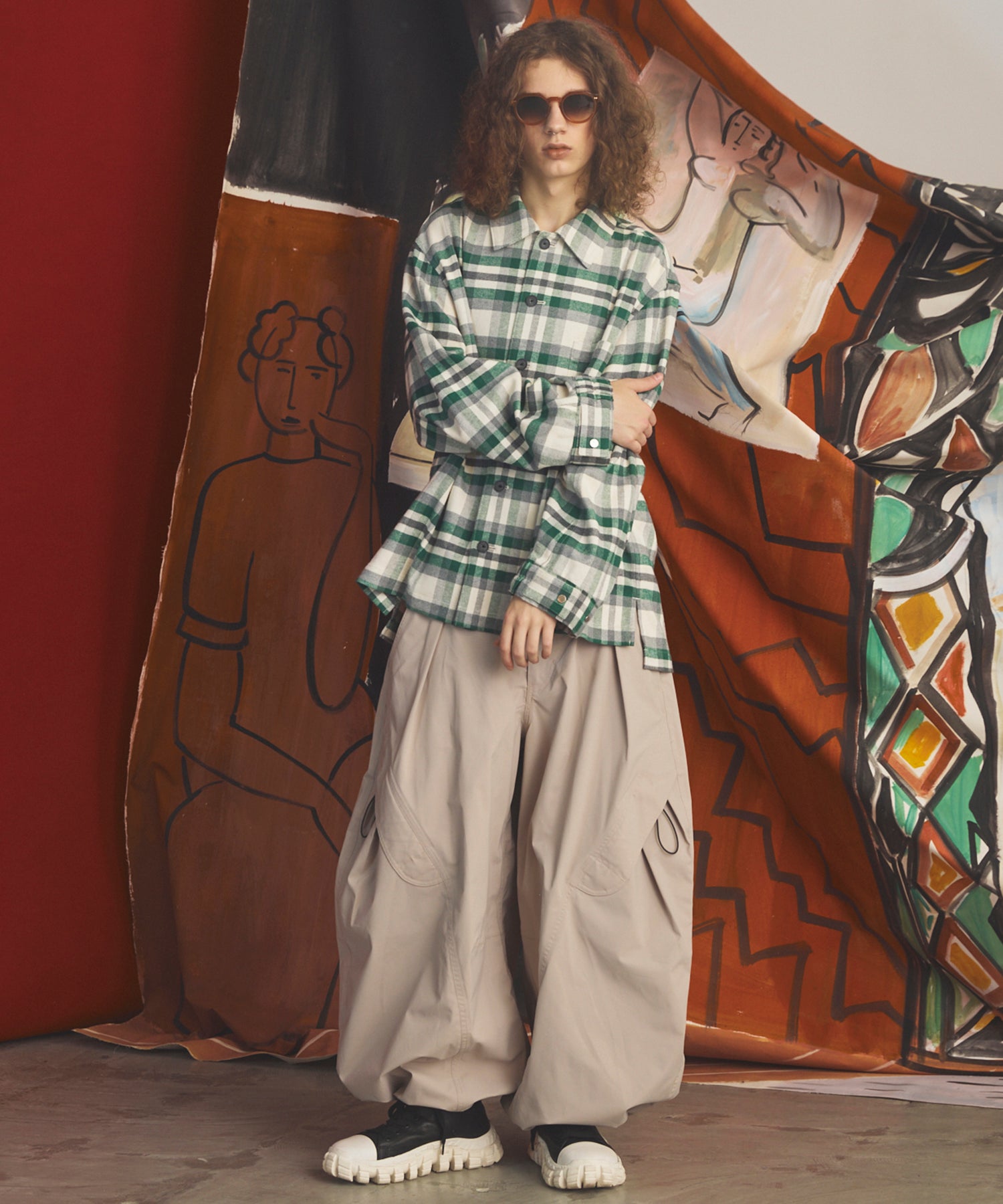 【26AW PRE-ORDER】Double-Layer One-Tuck Three-dimensional Cut Prime-Wide Pants