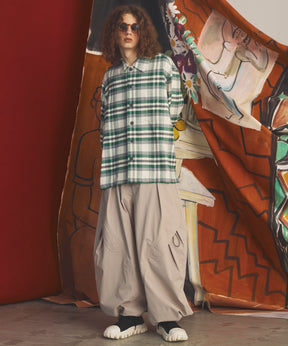 [26AW PRE-ORDER] [Italian dead stock fabric] Prime over regular collar shirt coat
