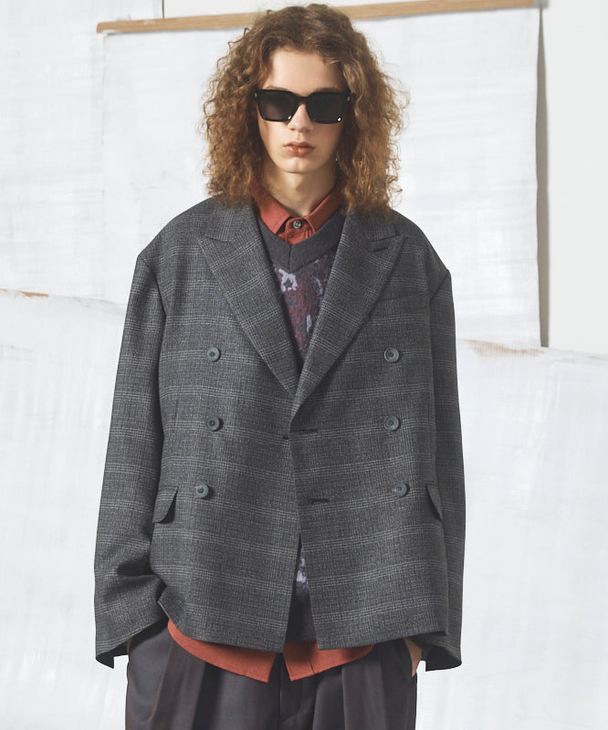 【26AW PRE-ORDER】부처 패브릭 프라임 오버사이드 지퍼 싱글 재킷