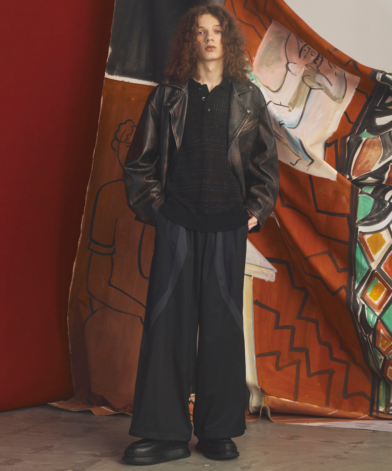 【26AW PRE-ORDER】Sheep Leather Prime-Over Double Rider Jacket