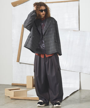 【26AW PRE-ORDER】ツイーディーシャドウチェックプライムオーバーダブルブレストジャケット