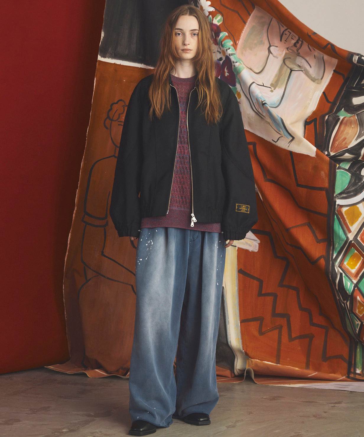 【26AW PRE-ORDER】Sheer Mixed Stripe Prime-Over Crewneck Knit Sweater