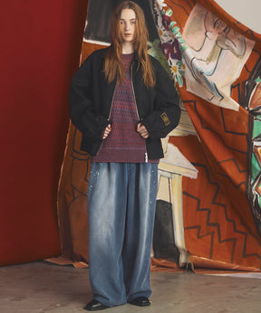 【26AW PRE-ORDER】4 Colors Chambray Washable Wool Prime-Over Blouson
