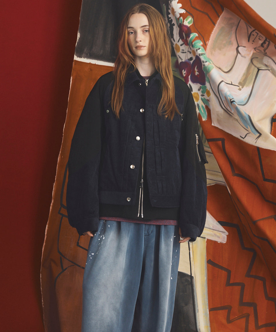 【26AW PRE-ORDER】コーデュロイドッキングプライムオーバーレイヤリングトラッカージャケット