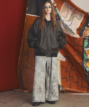 【26AW PRE-ORDER】Distressed Effect  Prime-Wide Sweatpants