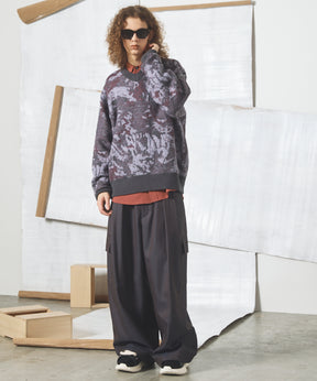 【26AW PRE-ORDER】Abstract Pattern Prime-Over V-neck Knit Tops