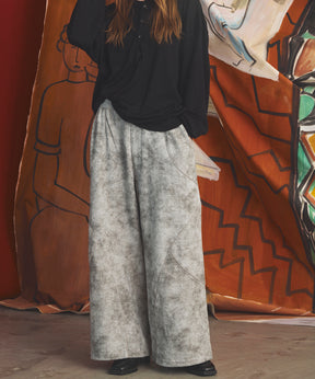 【26AW PRE-ORDER】Distressed Effect  Prime-Wide Sweatpants